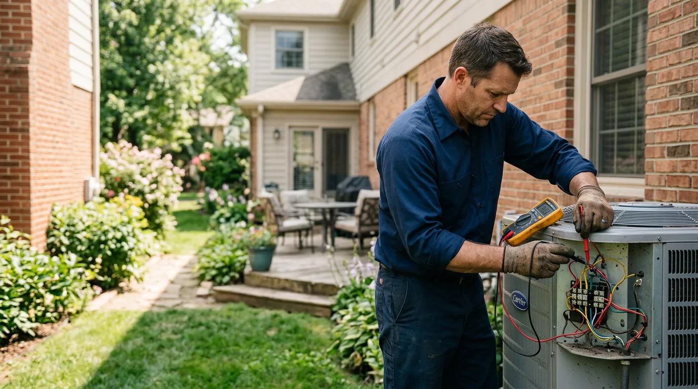 HVAC technician working near Cairo, NE